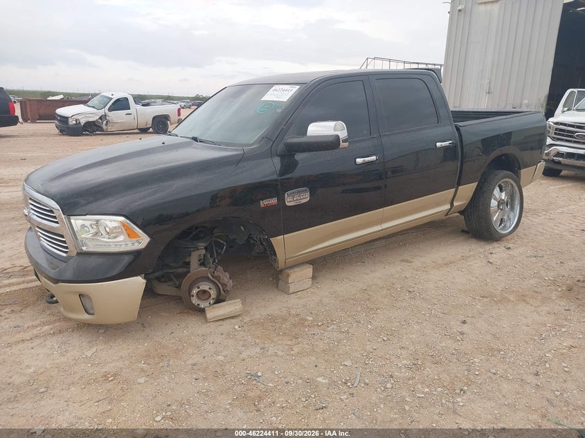 Vin: 1c6rr6pt5ds647804, lot: 46724399, ram 1500 laramie longhorn edition 20132