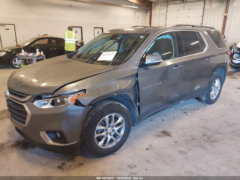 Vin: 1gnergkw1kj253306, lot: 46724409, chevrolet traverse 1lt 20192