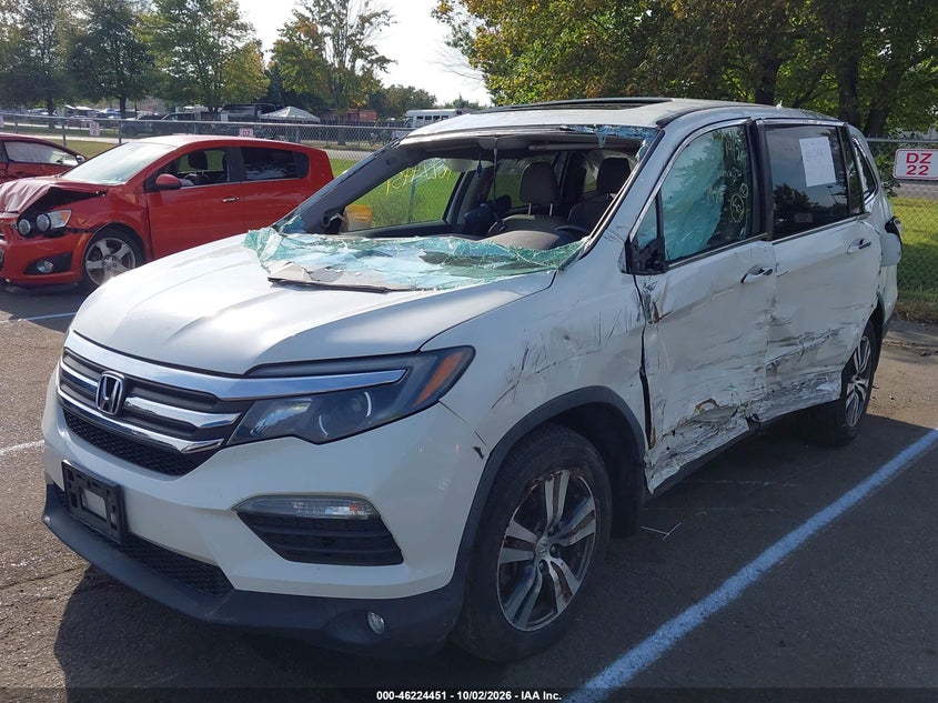 Vin: 5fnyf6h50jb020658, lot: 46724439, honda pilot ex-l 20182