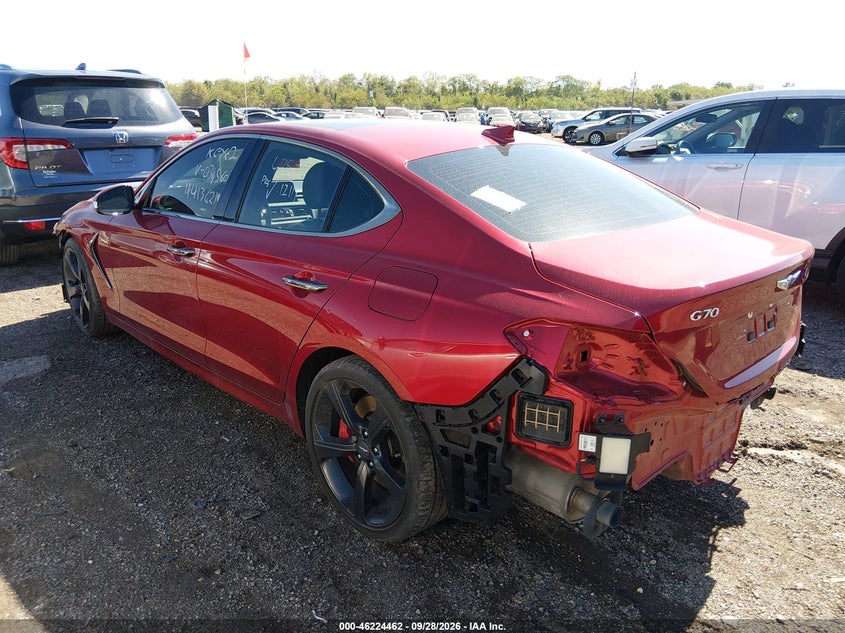 GENESIS G70 2019 VIN KMTG34LE6KU034560