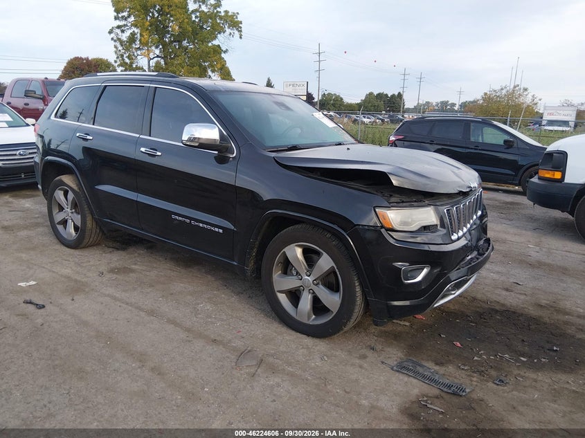Vin: 1c4rjfct7ec105895, lot: 46724594, jeep grand cherokee overland 20141