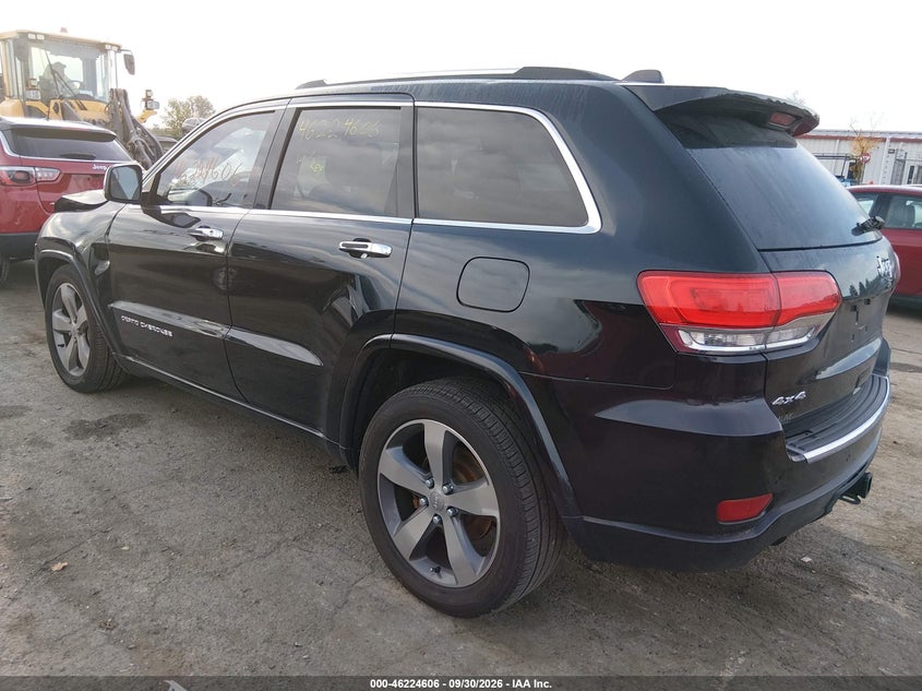 Vin: 1c4rjfct7ec105895, lot: 46724594, jeep grand cherokee overland 20143