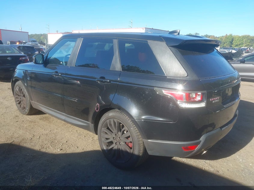 Vin: salwr2fe3ha150083, lot: 46724637, land rover range rover sport 5.0l v8 supercharged/5.0l v8 supercharged dynamic 20173