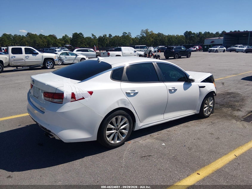 Vin: 5xxgt4l30gg037366, lot: 46724639, kia optima lx 20164