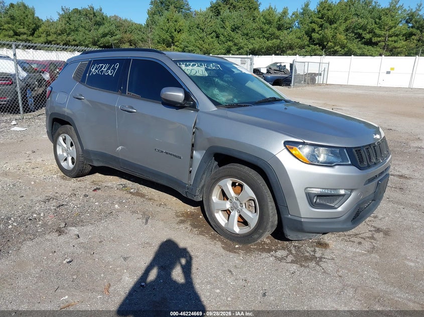 Vin: 3c4njcbbxkt727252, lot: 46724657, jeep compass latitude fwd 2019 img_1