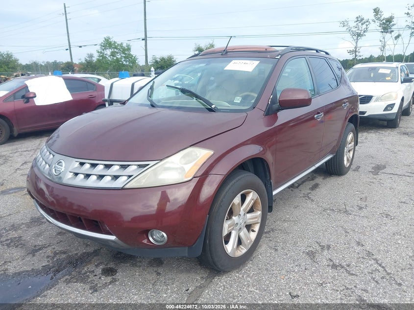 2006 Nissan Murano Sl, Обычный износ, IAAI, VIN JN8AZ08T96W411965 — фото 2