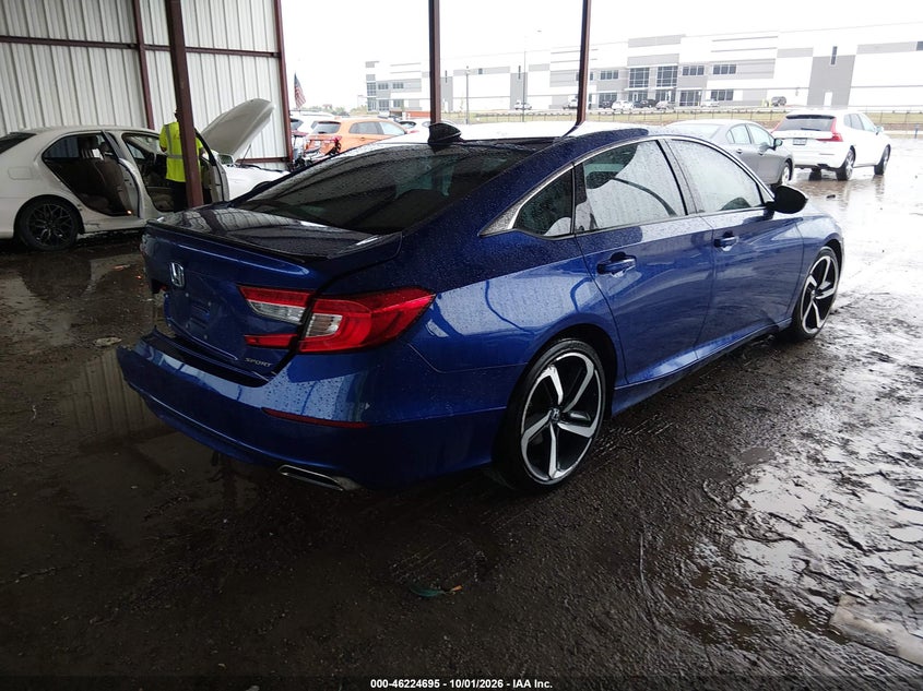 Vin: 1hgcv1f30na005191, lot: 46724684, honda accord sport 20224