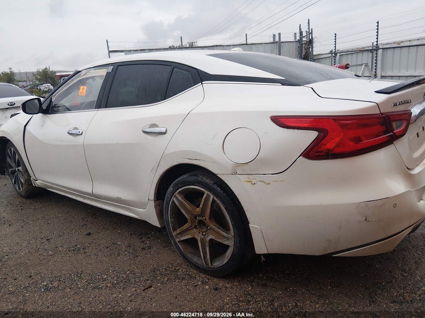 Vin: 1n4aa6ap6gc419680, lot: 46724706, nissan maxima 3.5 sr 20163