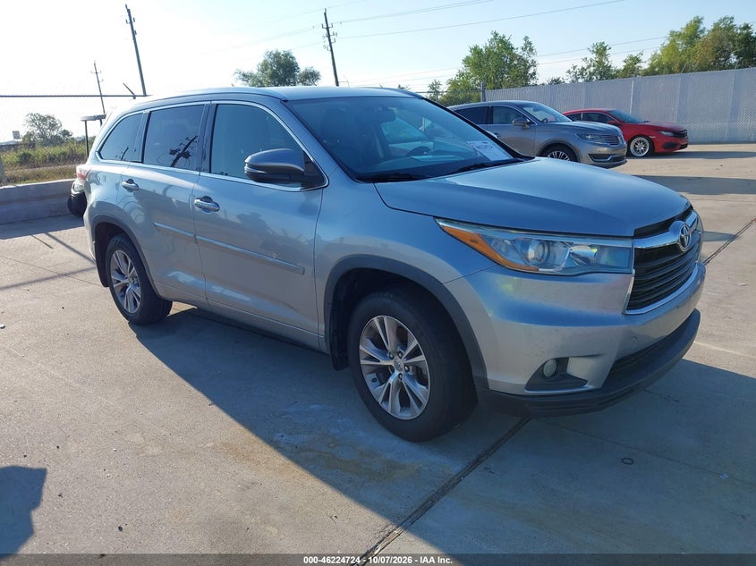 Vin: 5tdkkrfh4fs047896, lot: 46724712, toyota highlander xle v6 20151