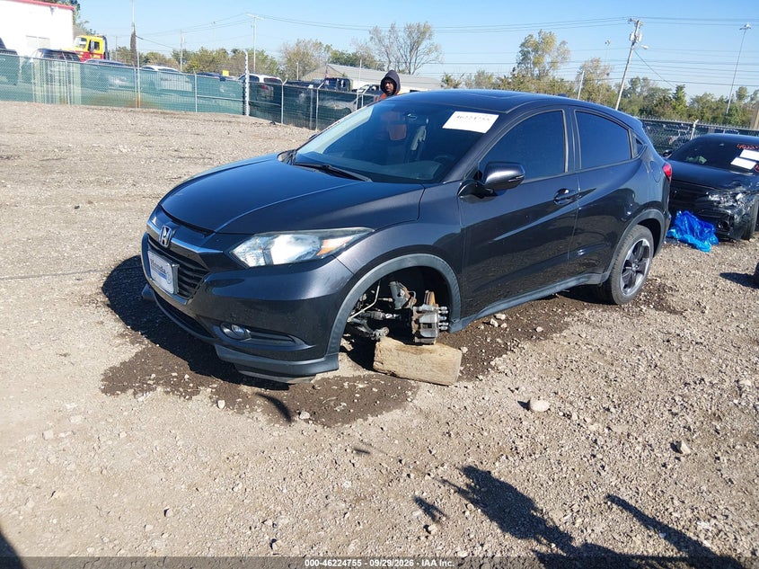 2018 Honda Hr-V Ex, Левый перёд, IAAI, VIN 3CZRU6H59JG703943 — фото 2