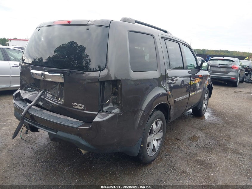 Vin: 5fnyf4h92eb034123, lot: 46724779, honda pilot touring 20144
