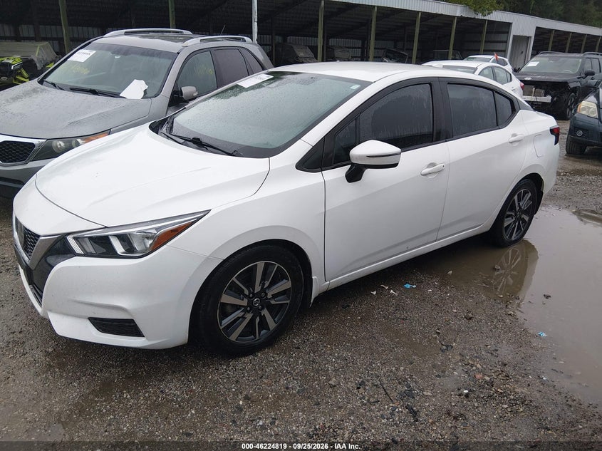 Vin: 3n1cn8ev8ml903557, lot: 46724807, nissan versa sv xtronic cvt 20212