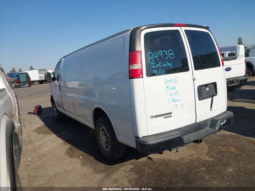Vin: 1gcwggcf4f1225829, lot: 46724842, chevrolet express 2500 work van 20153