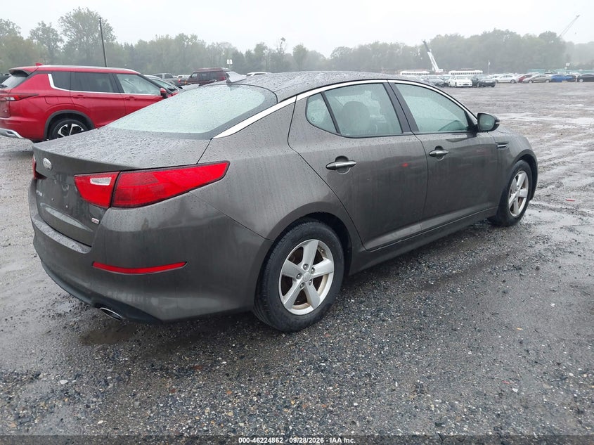 Vin: 5xxgm4a76eg268224, lot: 46724850, kia optima lx 20144