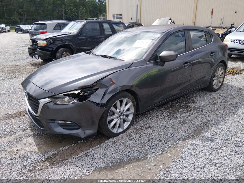 Vin: jm1bn1l75h1100593, lot: 46724880, mazda mazda3 touring 20172