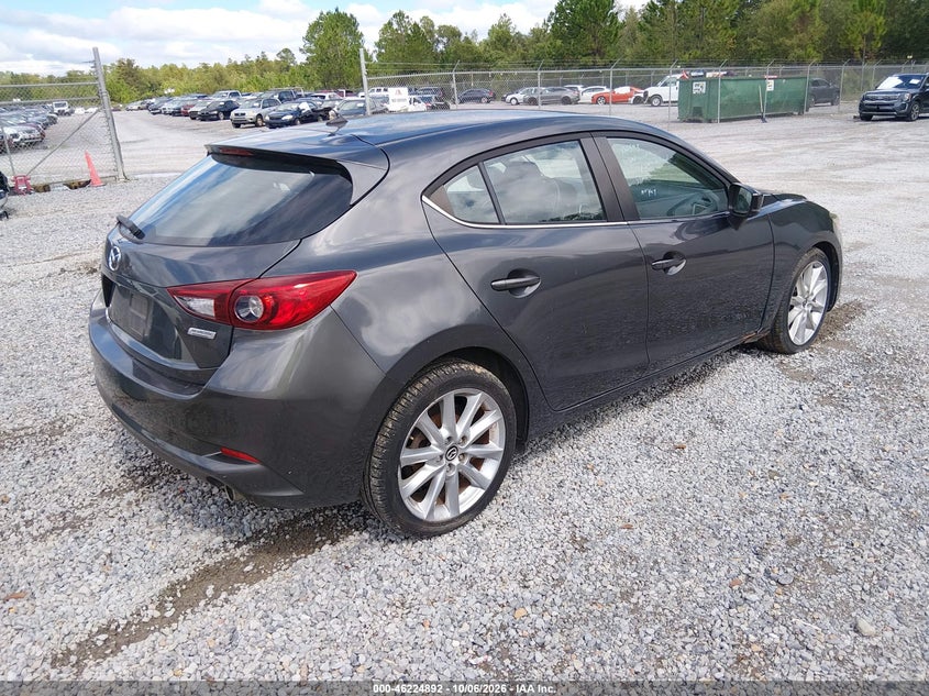 Vin: jm1bn1l75h1100593, lot: 46724880, mazda mazda3 touring 20174