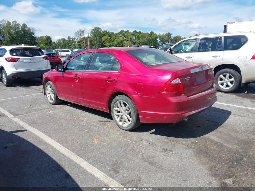 Vin: 3fahp0jg8cr307341, lot: 46724907, ford fusion sel 20123