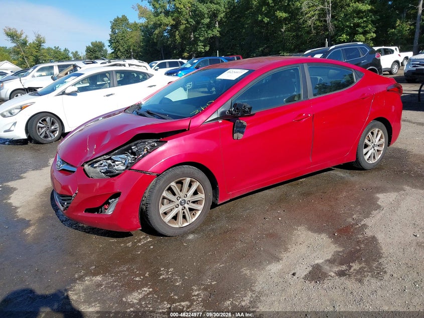 2016 Hyundai Elantra Se, Left Front, IAAI, VIN KMHDH4AE6GU557005 — photo 2