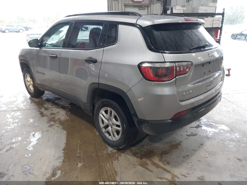 Vin: 3c4njdab8jt101057, lot: 46725019, jeep compass sport 4x4 20183