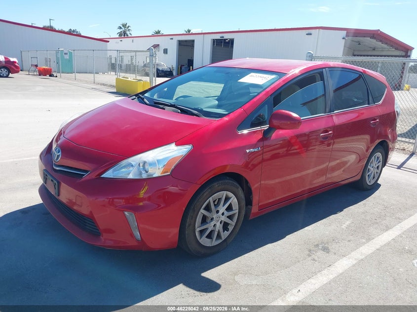 2012 Toyota Prius v (+), Звичайний знос, IAAI, VIN JTDZN3EU1C3165094 — фото 2