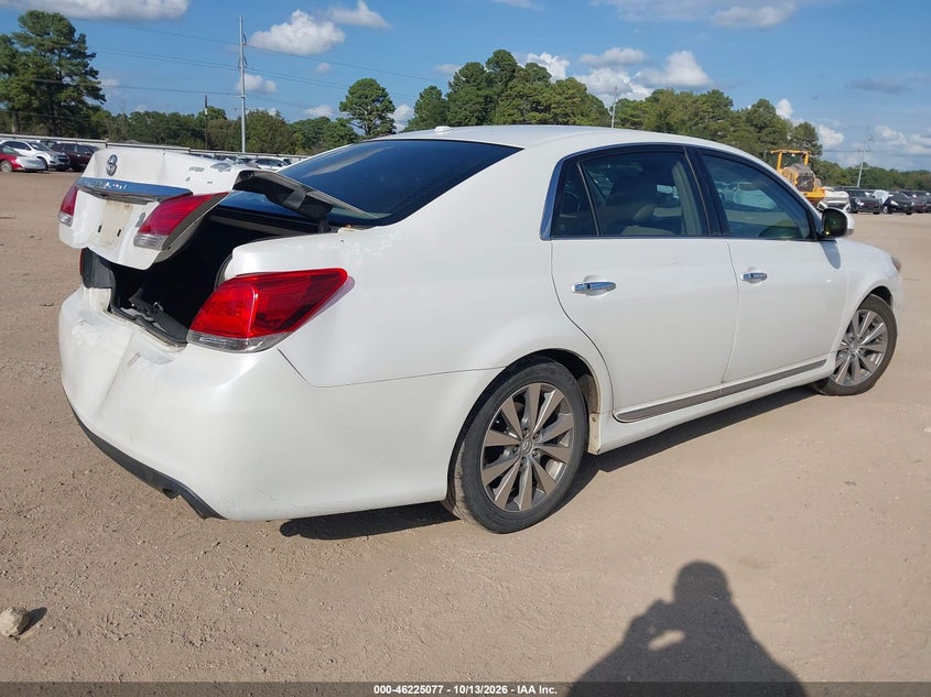 Vin: 4t1bk3db0bu378245, lot: 46725065, toyota avalon limited 20114