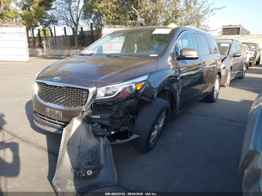 Vin: kndmc5c19g6137469, lot: 46725123, kia sedona ex 20162