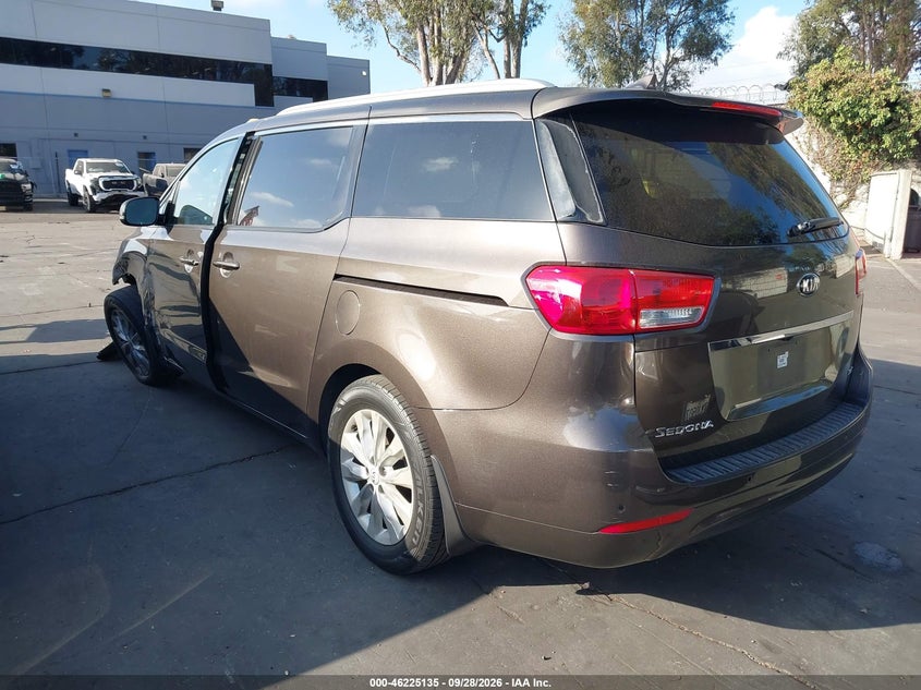 Vin: kndmc5c19g6137469, lot: 46725123, kia sedona ex 20163