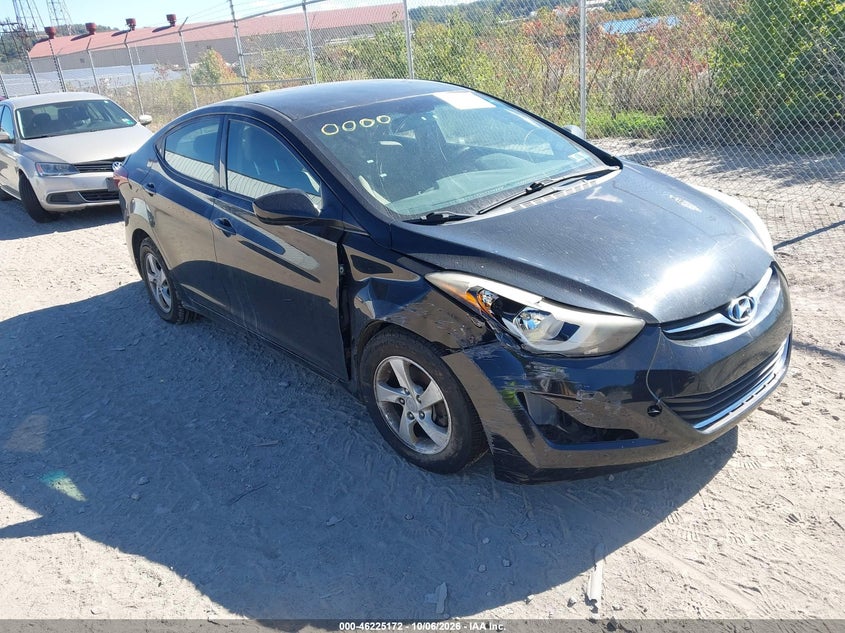 Vin: kmhdh4ae3eu080000, lot: 46725160, hyundai elantra se 20141