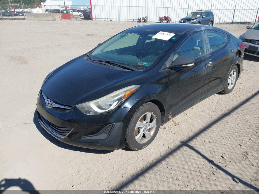 Vin: kmhdh4ae3eu080000, lot: 46725160, hyundai elantra se 20142