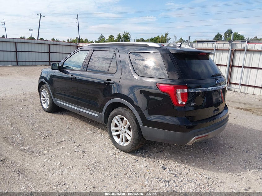 Vin: 1fm5k7d83hga86623, lot: 46725179, ford explorer xlt 20173