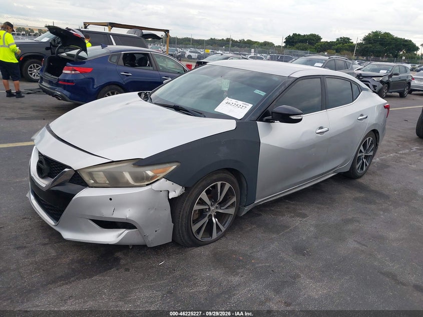 2016 Nissan Maxima 3.5 Sv, Left Side, IAAI, VIN 1N4AA6AP9GC441527 — photo 2