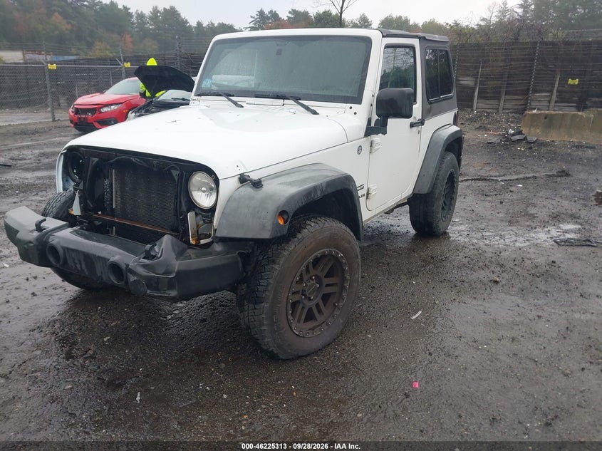 2012 Jeep Wrangler Sport, Front End, IAAI, VIN 1C4AJWAG3CL123598 — photo 2