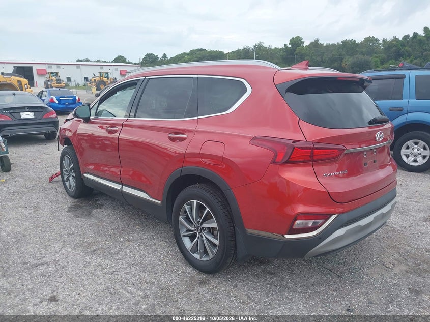 Vin: 5nms53ad8kh094998, lot: 46725304, hyundai santa fe ultimate 20193