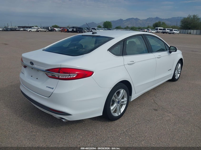 Vin: 3fa6p0uuxjr100519, lot: 46725342, ford fusion hybrid s 20184