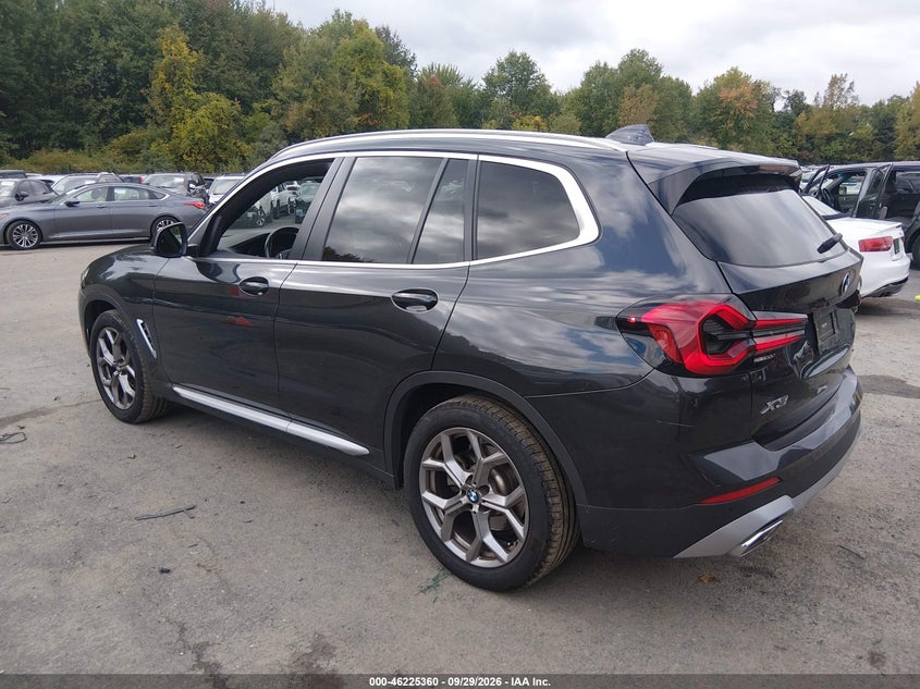 BMW X3 2022 VIN WBX57DP07NN177334
