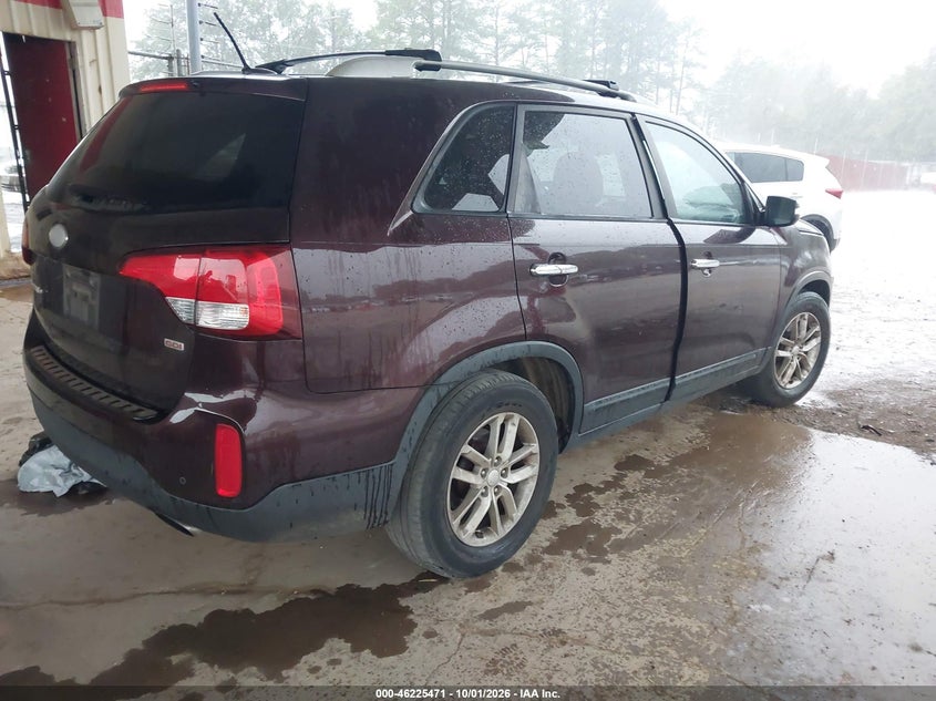 Vin: 5xykt4a68eg432184, lot: 46725458, kia sorento lx 20144