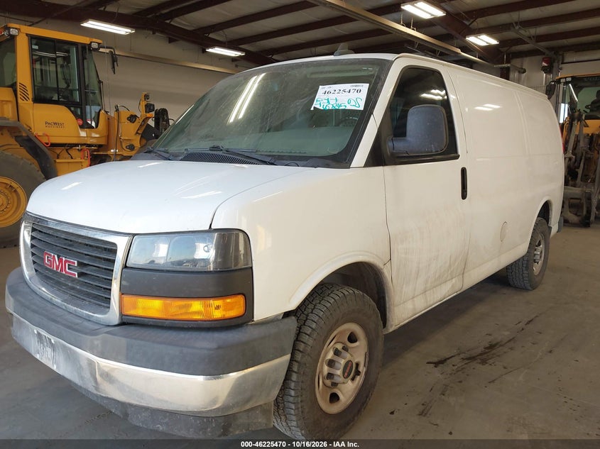 Vin: 1gtw7afg2l1191449, lot: 46725459, gmc savana cargo rwd 2500 regular wheelbase work van 20202