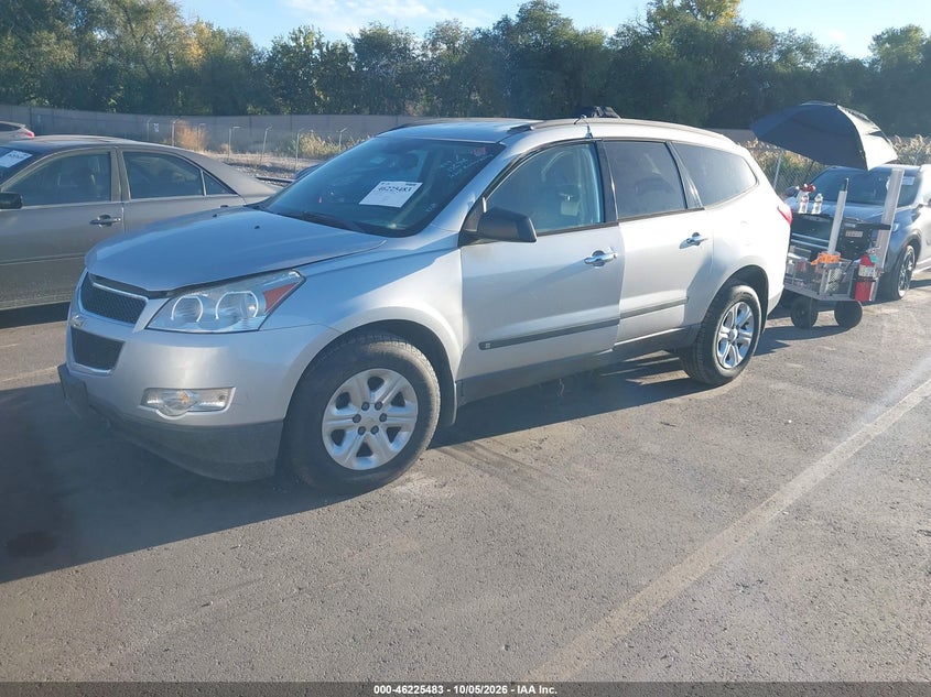 Vin: 1gnlveed8as132346, lot: 46725471, chevrolet traverse ls 20102