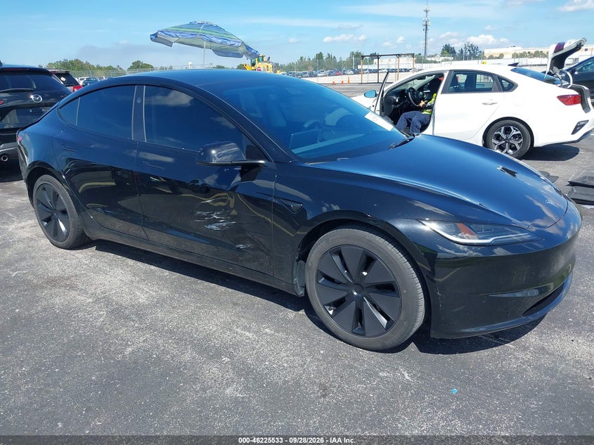 Vin: 5yj3e1ea3rf727041, lot: 46725521, tesla model 3 long range dual motor rear-wheel drive/rear-wheel drive 20241
