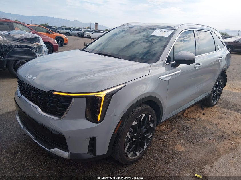Vin: 5xyrk4jf6sg386593, lot: 46725557, kia sorento sx 20252
