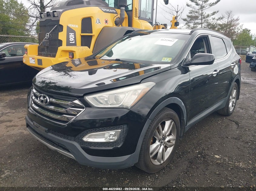 2013 Hyundai Santa Fe Sport 2.0T, Обычный износ, IAAI, VIN 5XYZU3LA6DG089302 — фото 2