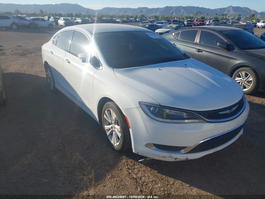 Vin: 1c3cccab7fn660302, lot: 46725875, chrysler 200 limited 20151