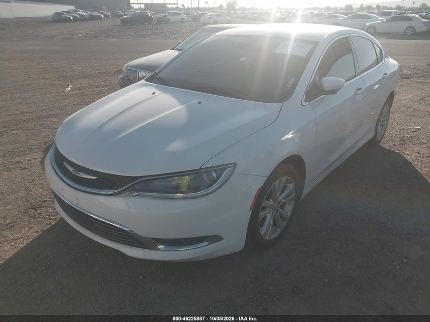 Vin: 1c3cccab7fn660302, lot: 46725875, chrysler 200 limited 20152
