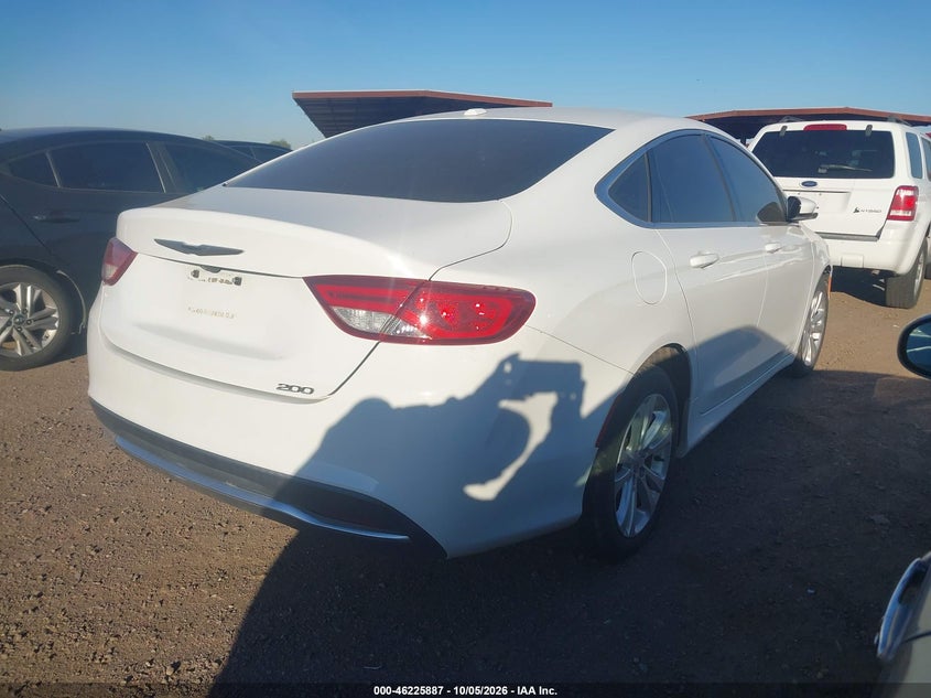 Vin: 1c3cccab7fn660302, lot: 46725875, chrysler 200 limited 20154