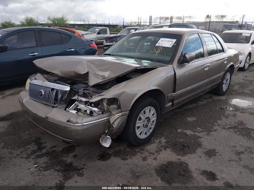 2005 Mercury Grand Marquis Gs, Front End, IAAI, VIN 2MEFM74W45X649183 — photo 2