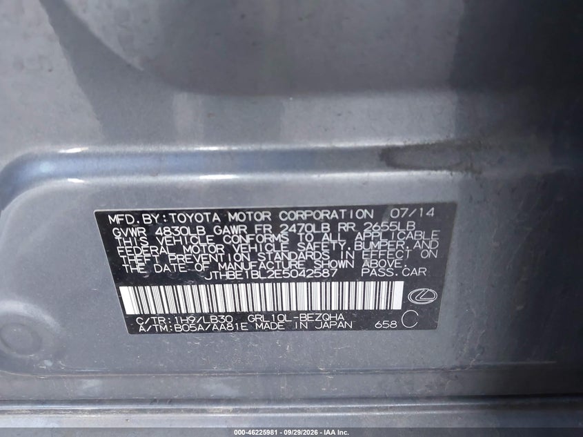 2014 LEXUS GS 350 · Фото 9
