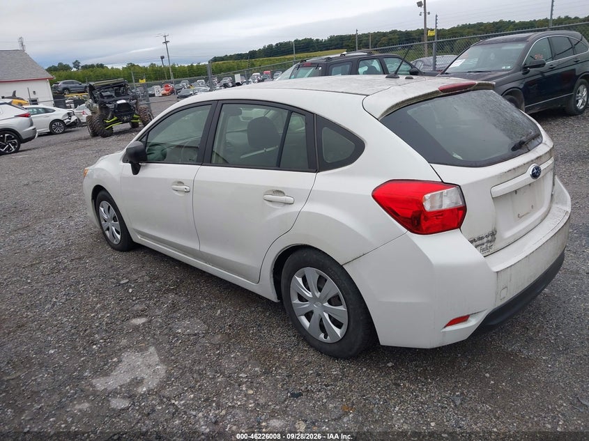 Vin: jf1gpaa66e8309313, lot: 46725996, subaru impreza 2.0i 20143
