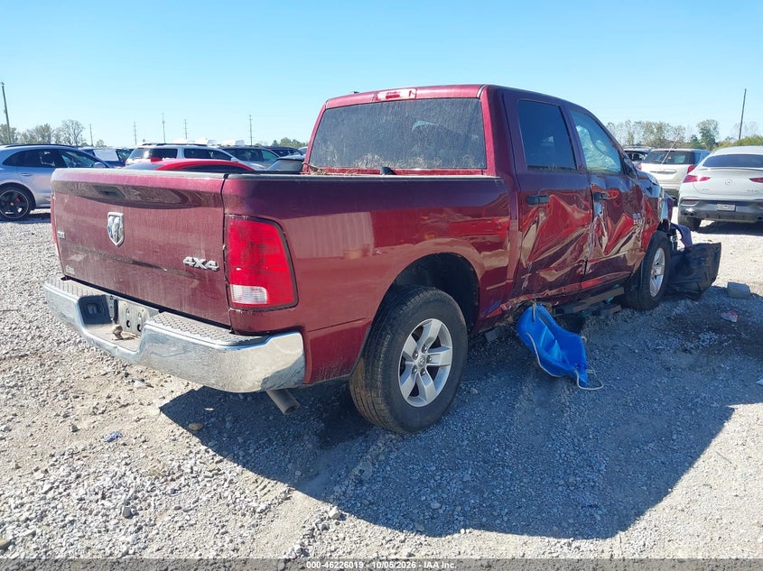 Vin: 1c6rr7lg6ns209938, lot: 46726007, ram 1500 classic slt  4x4 5'7 box 20224