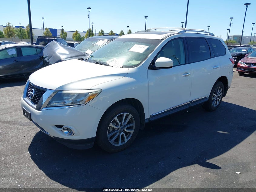 Vin: 5n1ar2mn5ec609386, lot: 46726012, nissan pathfinder sl 20142