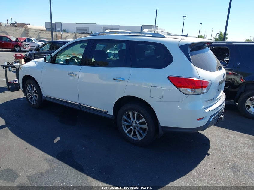 Vin: 5n1ar2mn5ec609386, lot: 46726012, nissan pathfinder sl 20143